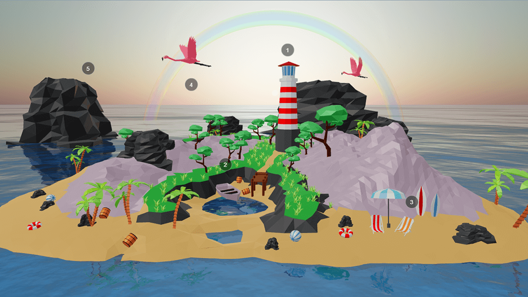 Three.js 打造缤纷夏日3D梦中情岛 &#127754;