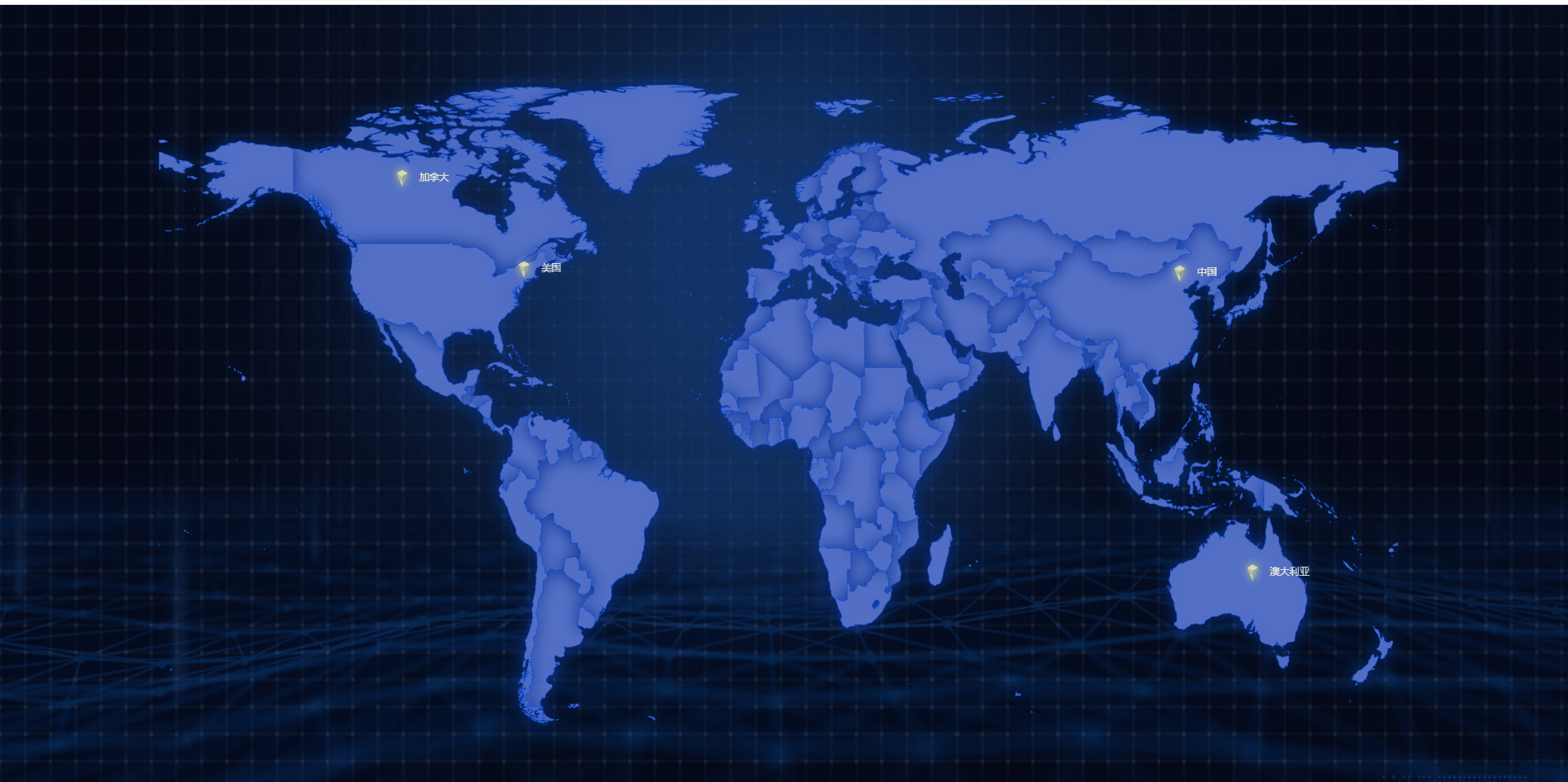 echart实现世界地图+气泡标注+自定义tooltip