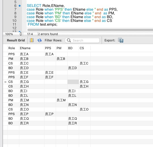 SQL 报表制作和整形