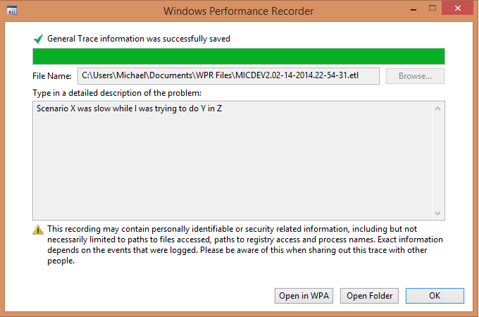 Windows performance recorder что это